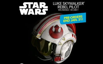 ANOVOS Luke Skywalker Rebel Pilot Helmet Offer Ending Soon