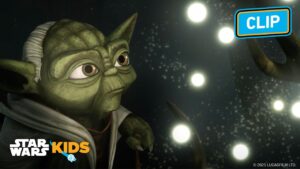 Qui-Gon Jinn Helps Yoda See the Future?! | Star Wars: The Clone Wars | Star Wars Kids