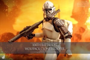Sideshow Shares First Look at Hot Toys 104th Battalion Wolfpack Clone Trooper Deluxe Version